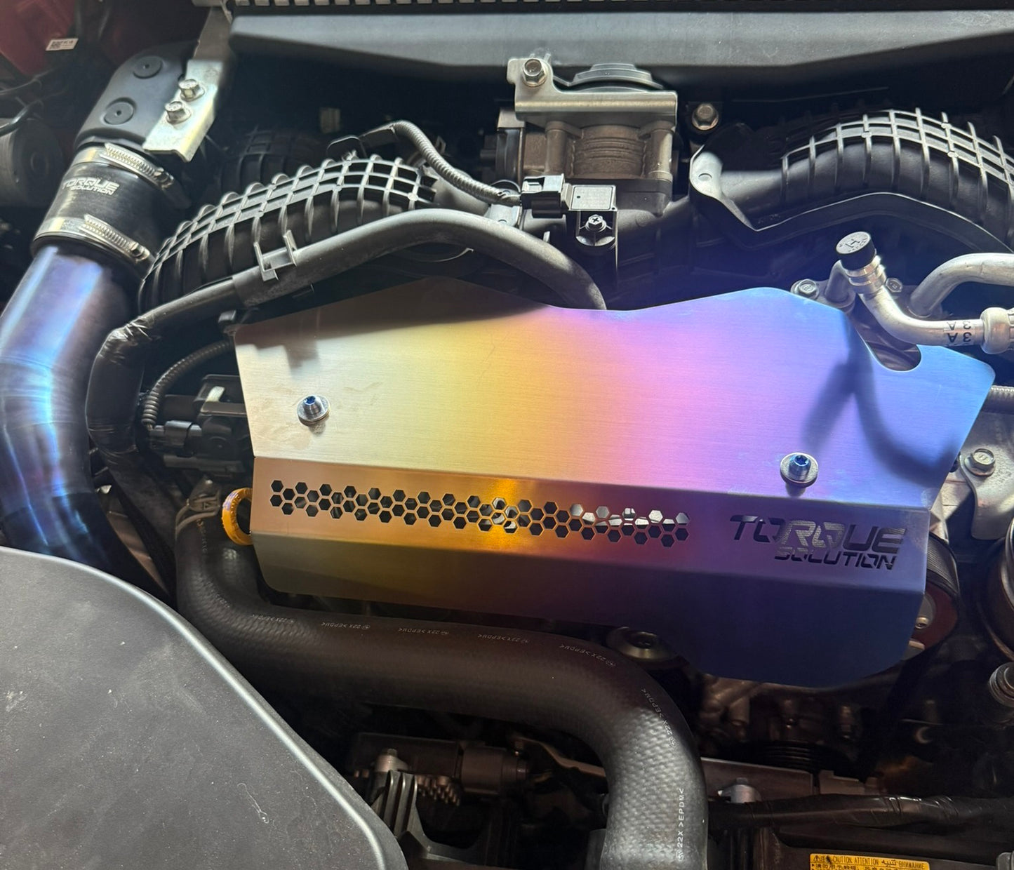 Torque Solution Titanium Engine Pulley Cover - 2022-2025 Subaru WRX