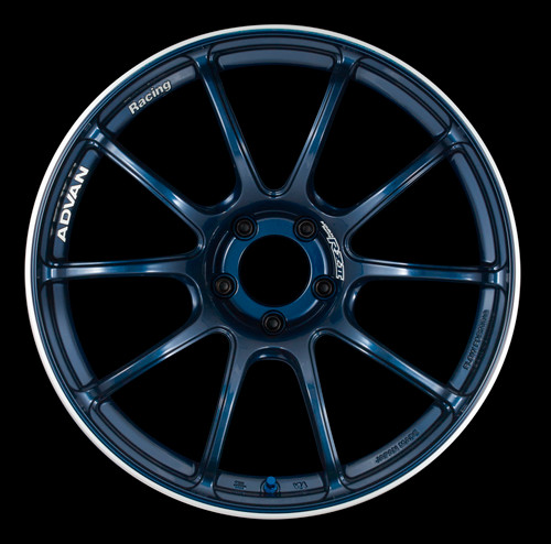 Advan RZII Racing Indigo Blue w/ Ring 18x9.5 +45 5x114.3 (Single Wheel) - 2015-2024 Subaru WRX / 2015-2021 STI / 2019-2024 Forester