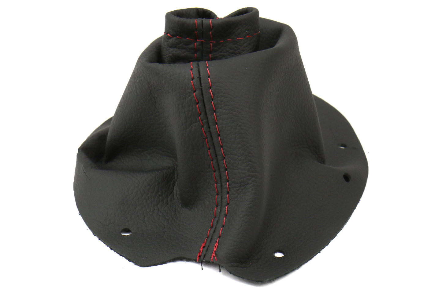 ASA1301020101 AutoStyled 15-17 STI Black Leather Shift Boot with Red Stitching Standard Shifter,