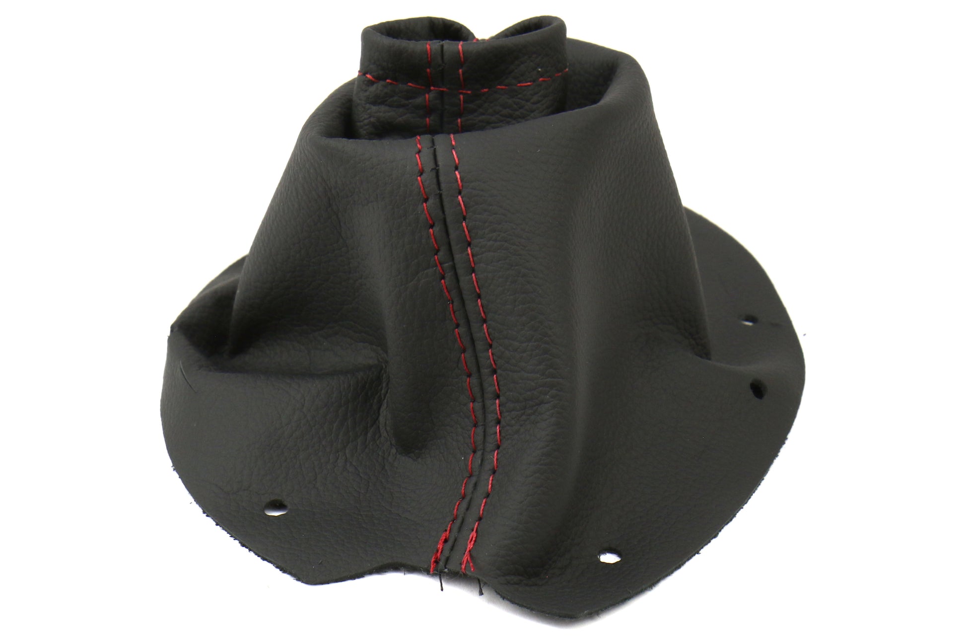 ASA1301020101 AutoStyled 15-17 STI Black Leather Shift Boot with Red Stitching Standard Shifter,