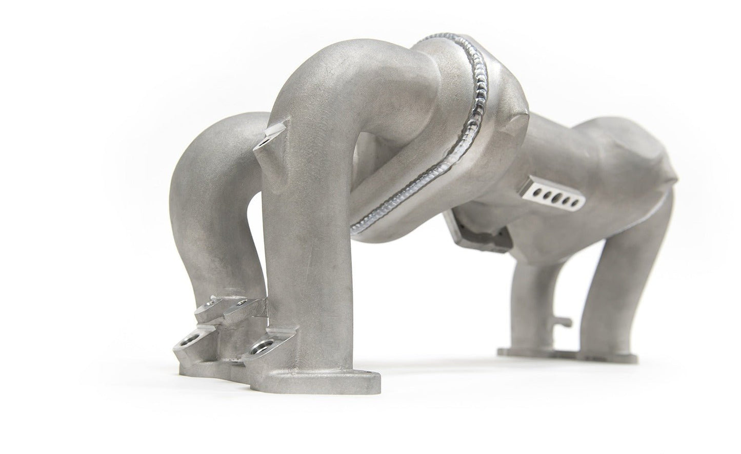 AMS Performance Reverse Rotation Intake Manifold - Un-Coated - 2002-2014 Subaru WRX / 2004-2021 Subaru STI