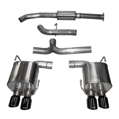 COR14857BLK Corsa 3" Catback Exhaust System - 2015+ WRX / 2015+ STI-Black Diamond Tips,