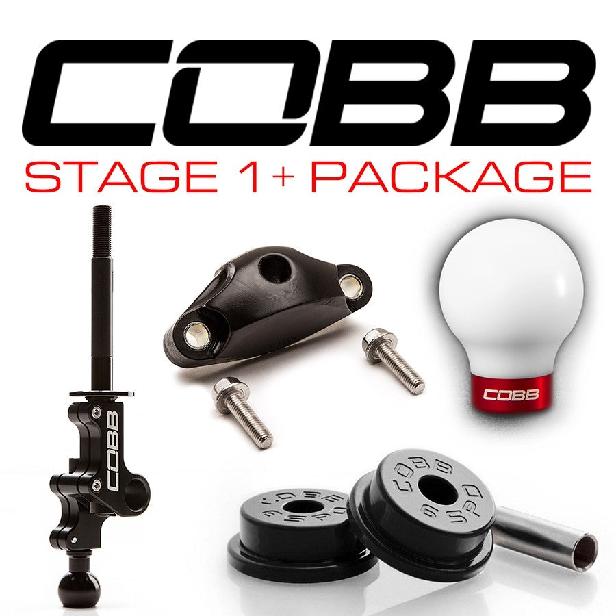 COBB Tuning Stage 1+ Drivetrain Package w/ White/Red Knob - 2004-2021 Subaru STI