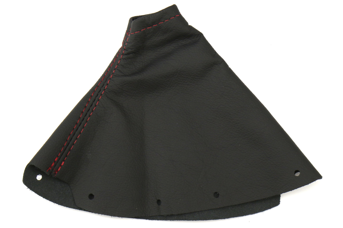 ASA1301020101 AutoStyled 15-17 STI Black Leather Shift Boot with Red Stitching Standard Shifter,