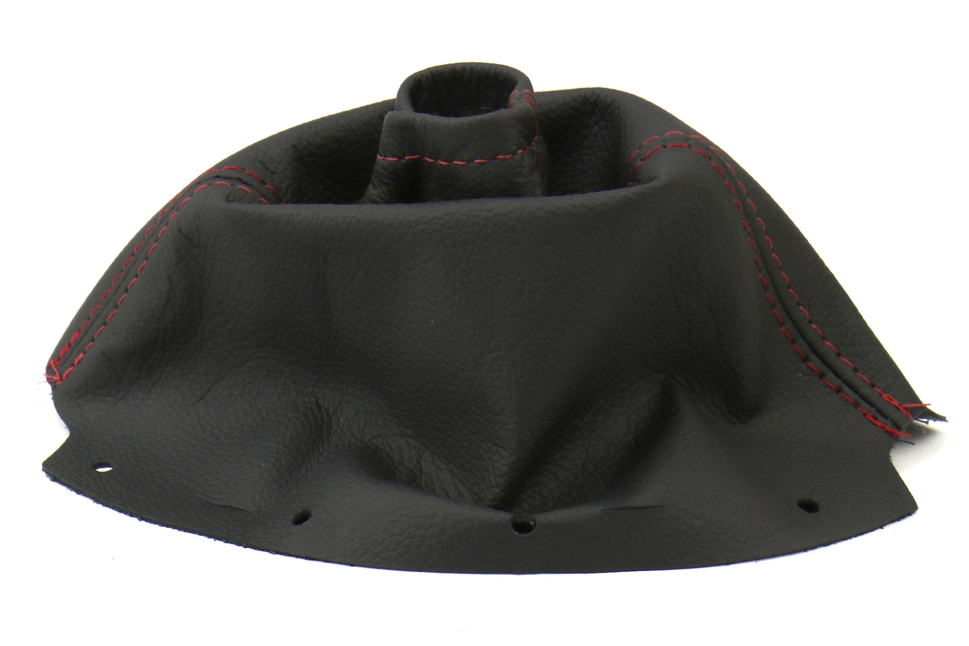 ASA1301020101 AutoStyled 15-17 STI Black Leather Shift Boot with Red Stitching Standard Shifter,