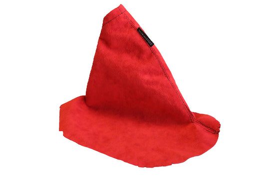 DarkMatterX  E-Brake Boot - Red / Alcantara / Black Stitching - 2022-2025 Subaru WRX