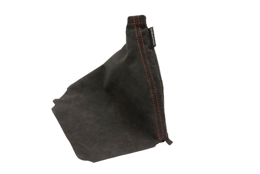 DarkMatterX  E-Brake Boot - Charcoal Black / Alcantara / Red Stitching - 2008-2021 Subaru WRX / STI / 2013-2017 Crosstrek / 2009-2013 Forester / 2008-2010 Outback