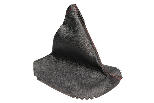 DarkMatterX  E-Brake Boot - Black / Gaucho Leather / Red Stitching - 2022-2025 Subaru WRX