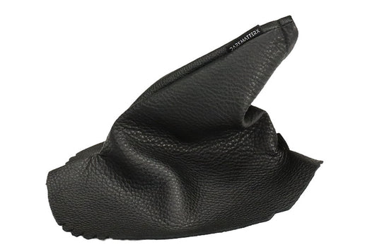 DarkMatterX  E-Brake Boot - Black / Gaucho Leather - 2022-2025 Subaru WRX (Right Hand Drive)