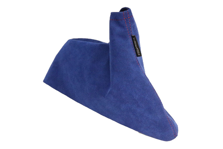 DarkMatterX  E-Brake Boot - Blue / Alcantara / Red Stitching - 2005-2007 Subaru WRX / STI