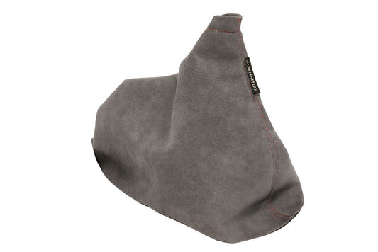 DarkMatterX  E-Brake Boot - Slate Grey / Alcantara / Red Stitching - 2005-2007 Subaru WRX / STI