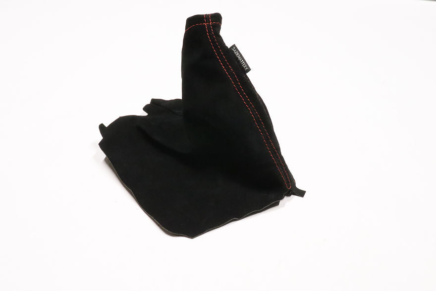 DarkMatterX  E-Brake Boot - Black / Suede / Red Stitching - 2008-2021 Subaru WRX / STI / 2013-2017 Crosstrek / 2009-2013 Forester / 2008-2010 Outback