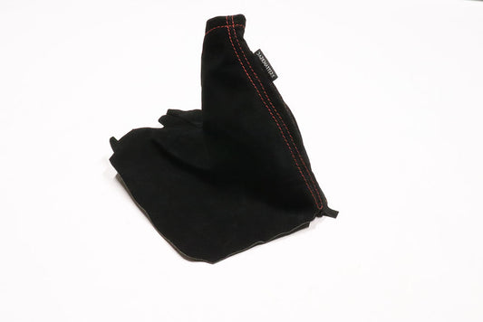 DarkMatterX  E-Brake Boot - Black / Suede / Red Stitching - 2008-2021 Subaru WRX / STI / 2013-2017 Crosstrek / 2009-2013 Forester / 2008-2010 Outback