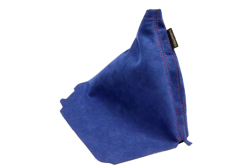 DarkMatterX  E-Brake Boot - Blue / Alcantara / Red Stitching - 2008-2021 Subaru WRX / STI / 2013-2017 Crosstrek / 2009-2013 Forester / 2008-2010 Outback