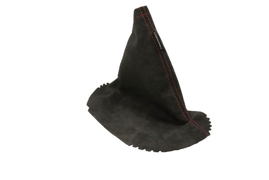 DarkMatterX  E-Brake Boot - Charcoal Black / Alcantara / Red Stitching - 2022-2025 Subaru WRX