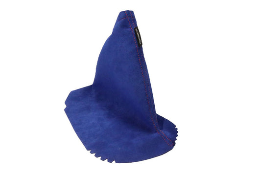 DarkMatterX  E-Brake Boot - Blue / Alcantara / Red Stitching - 2022-2025 Subaru WRX