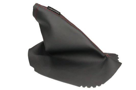 DarkMatterX  E-Brake Boot - Soul Black / Nappa Leather / Red Stitching - 2022-2025 Subaru WRX