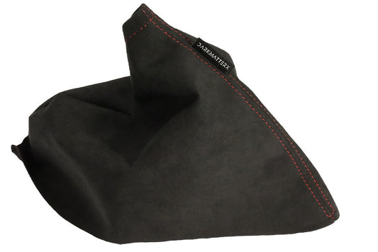 DarkMatterX  E-Brake Boot - Charcoal Black / Alcantara / Red Stitching - 2005-2007 Subaru WRX / STI