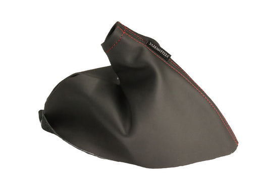 DarkMatterX  E-Brake Boot - Soul Black / Nappa Leather / Red Stitching - 2005-2007 Subaru WRX / STI