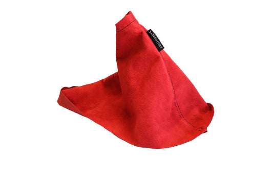 DarkMatterX  E-Brake Boot - Red / Alcantara / Black Stitching - 2005-2007 Subaru WRX / STI