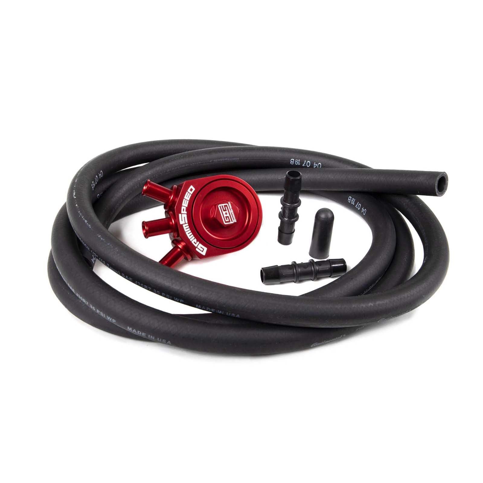GRM078006R GrimmSpeed Air/Oil Separator (Red) -  2002-2007 Subaru WRX / 2004-2021 Subaru STI,
