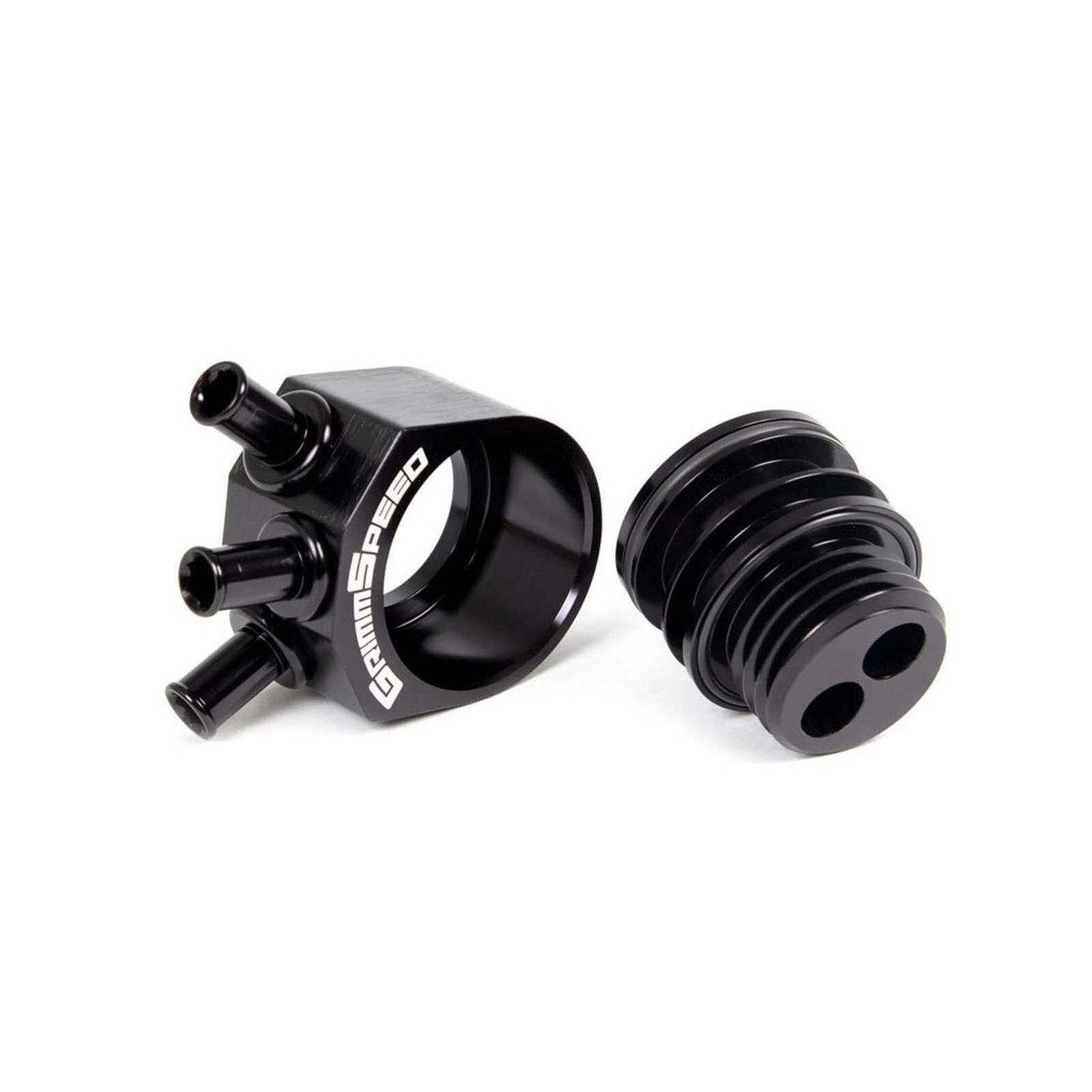 GRM078006 GrimmSpeed Air/Oil Separator (Black) - 2002-2007 Subaru WRX / 2004-2021 Subaru STI,