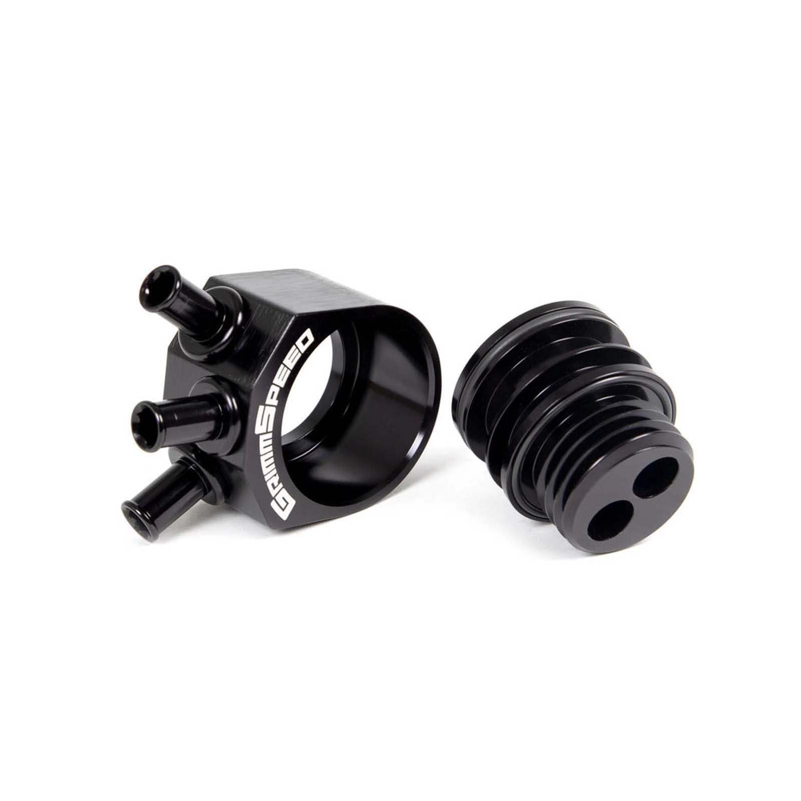 GRM078006 GrimmSpeed Air/Oil Separator (Black) - 2002-2007 Subaru WRX / 2004-2021 Subaru STI,