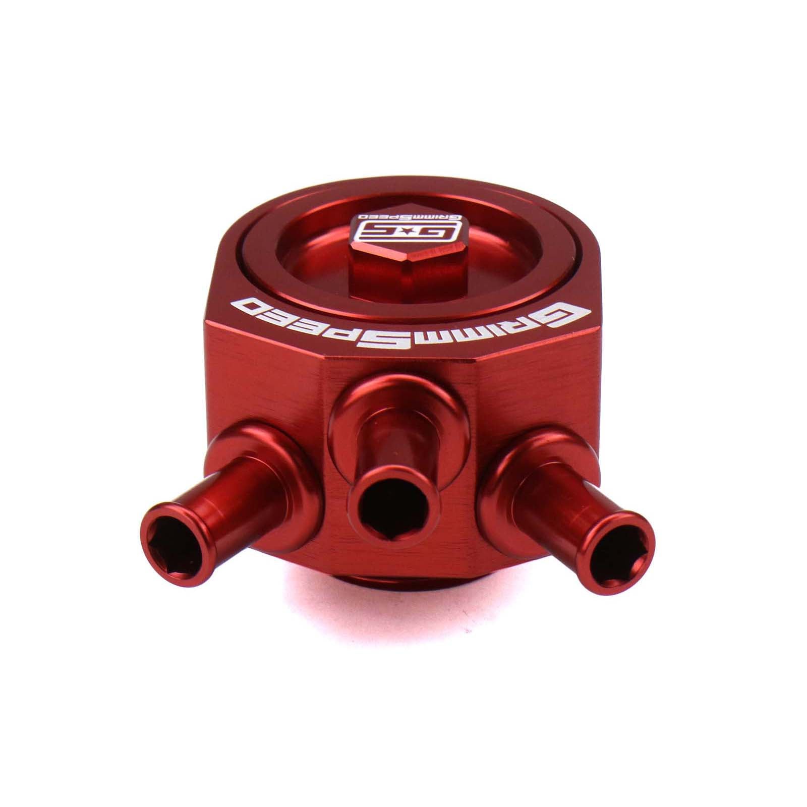 GRM078006R GrimmSpeed Air/Oil Separator (Red) -  2002-2007 Subaru WRX / 2004-2021 Subaru STI,
