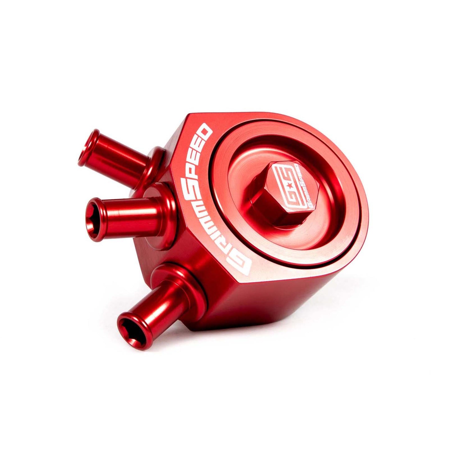 GRM078006R GrimmSpeed Air/Oil Separator (Red) -  2002-2007 Subaru WRX / 2004-2021 Subaru STI,