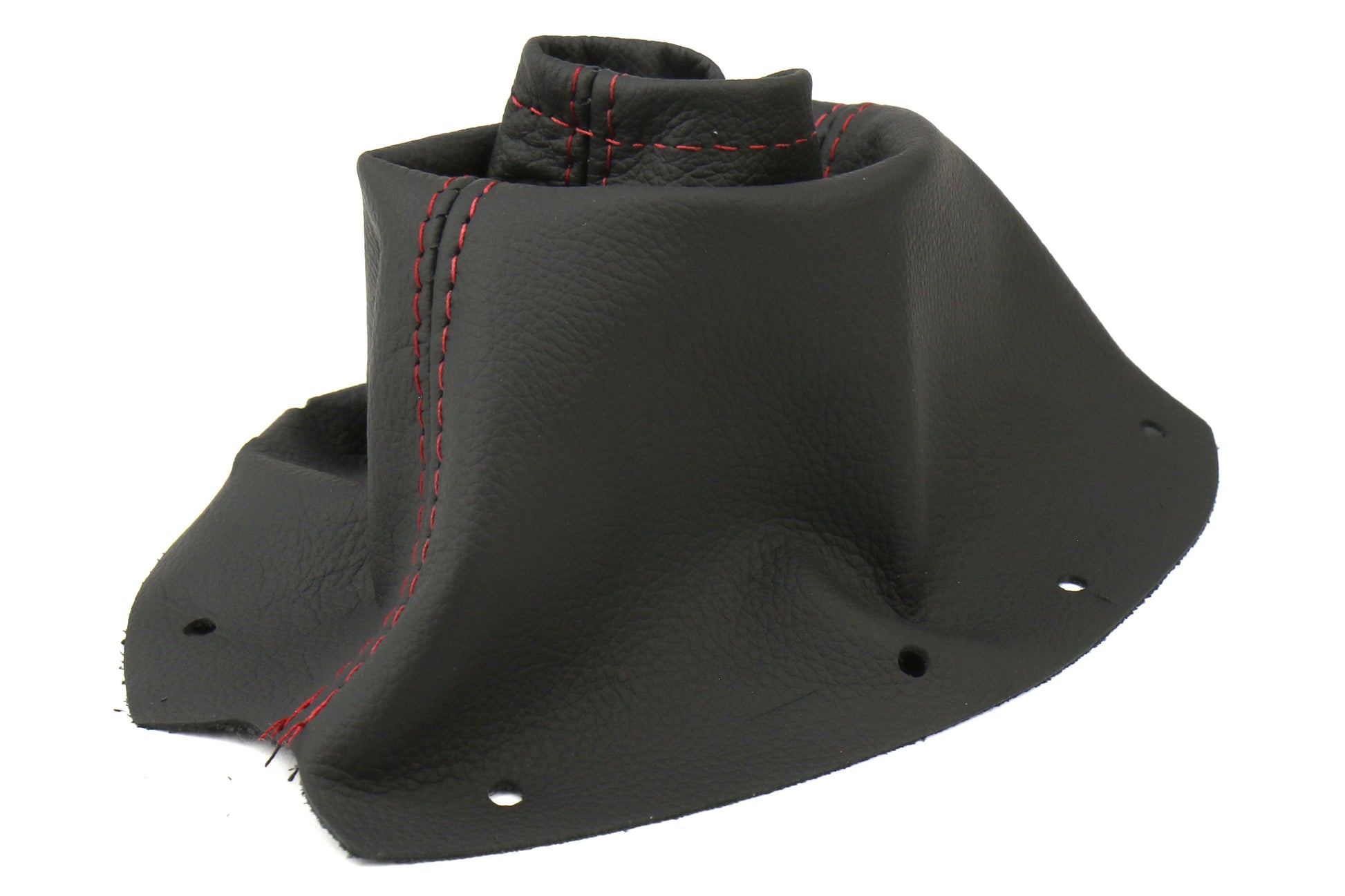 ASA1301020101 AutoStyled 15-17 STI Black Leather Shift Boot with Red Stitching Standard Shifter,