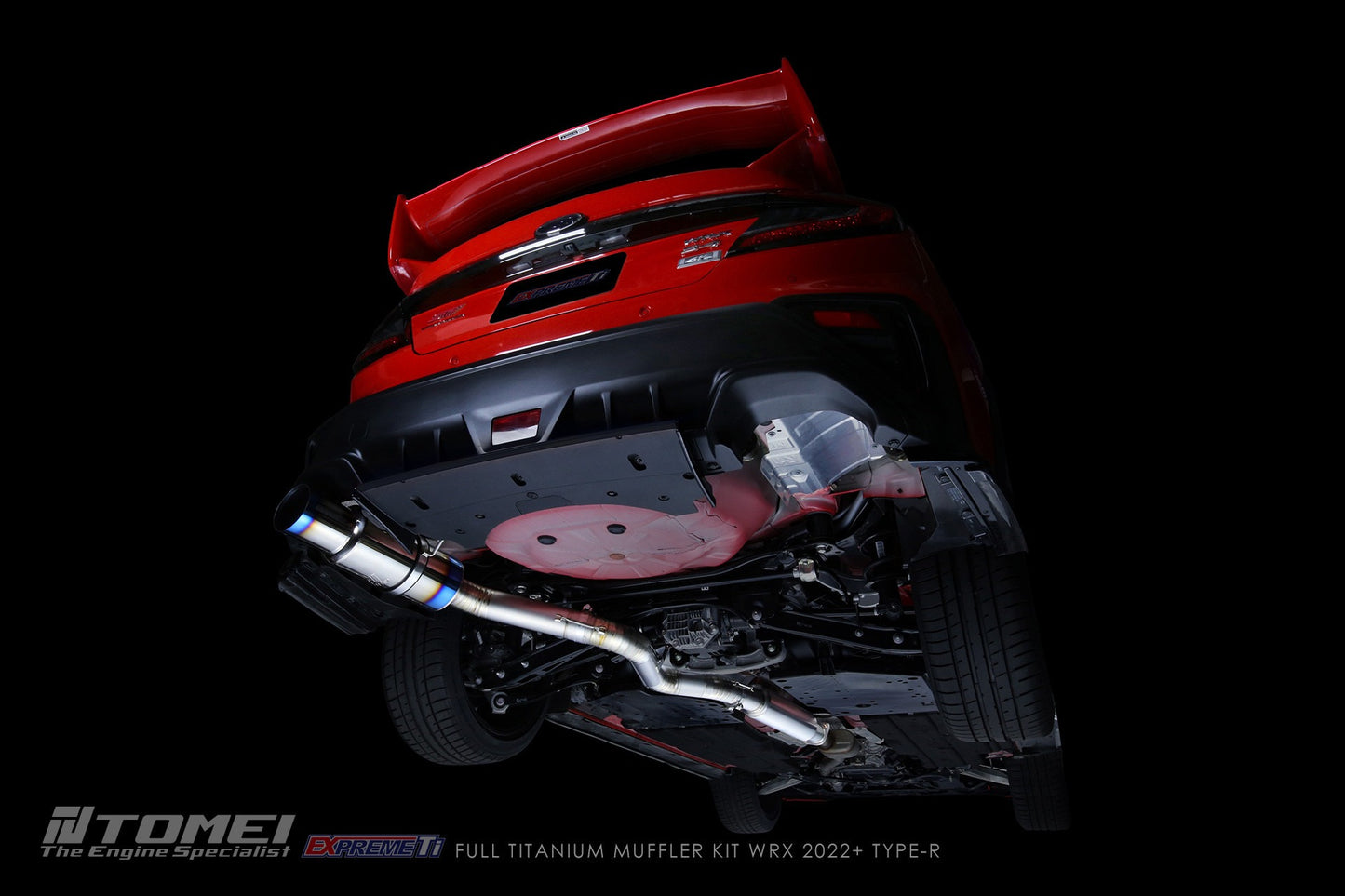 Tomei Full Titanium Muffler Expreme Ti Catback Exhaust System - Type-R - 2022-2024 Subaru WRX