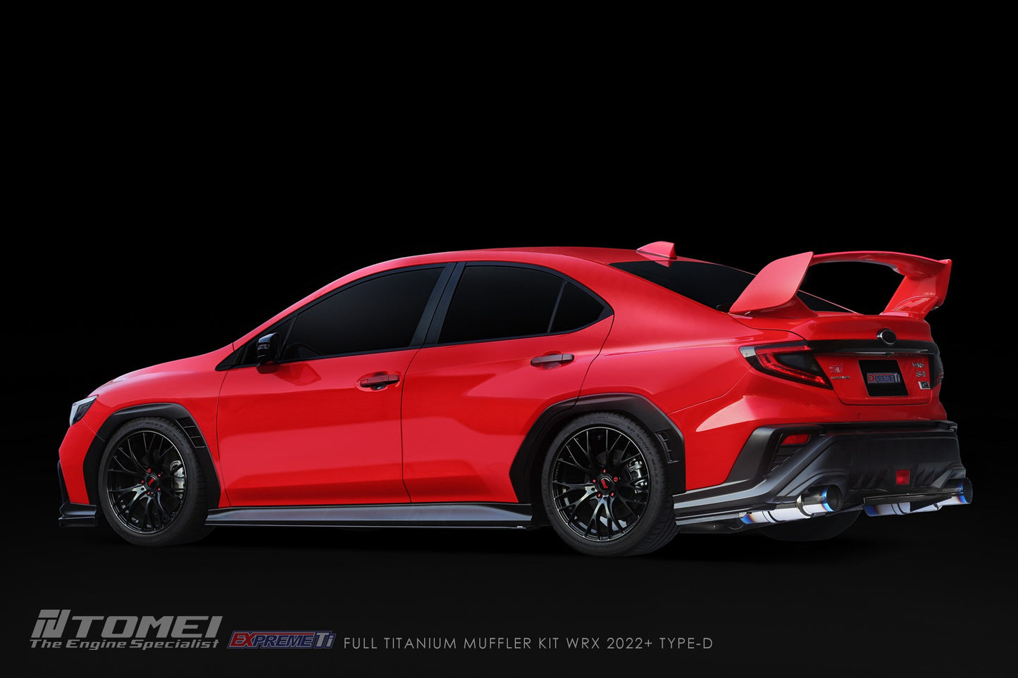 Tomei Full Titanium Muffler Expreme Ti Catback Exhaust System - Type-D - 2022-2024 Subaru WRX