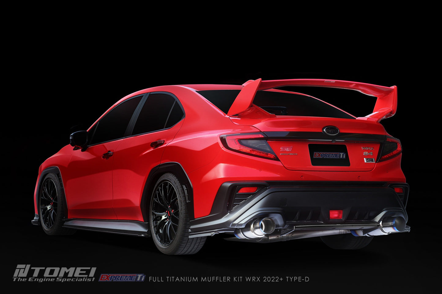 Tomei Full Titanium Muffler Expreme Ti Catback Exhaust System - Type-D - 2022-2024 Subaru WRX