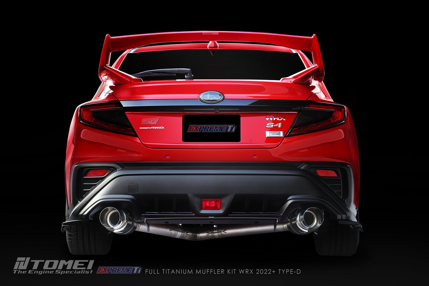 Tomei Full Titanium Muffler Expreme Ti Catback Exhaust System - Type-D - 2022-2024 Subaru WRX