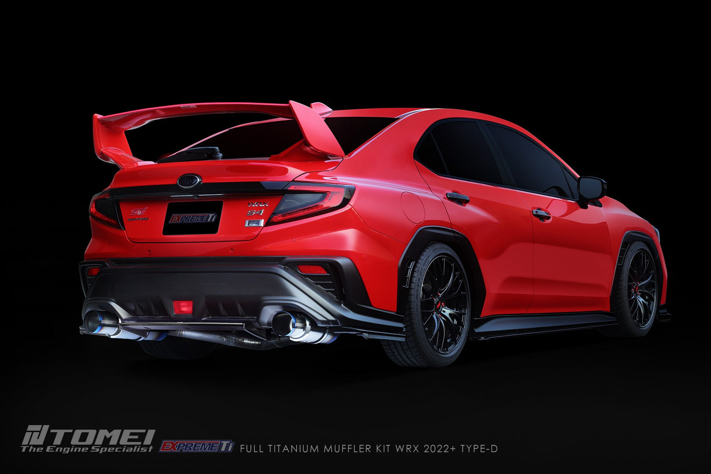 Tomei Full Titanium Muffler Expreme Ti Catback Exhaust System - Type-D - 2022-2024 Subaru WRX