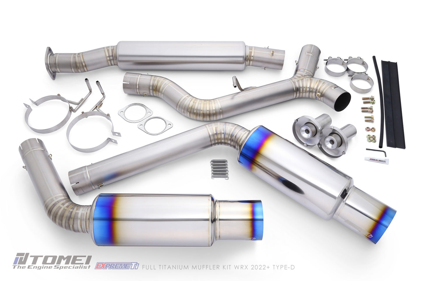 Tomei Full Titanium Muffler Expreme Ti Catback Exhaust System - Type-D - 2022-2024 Subaru WRX