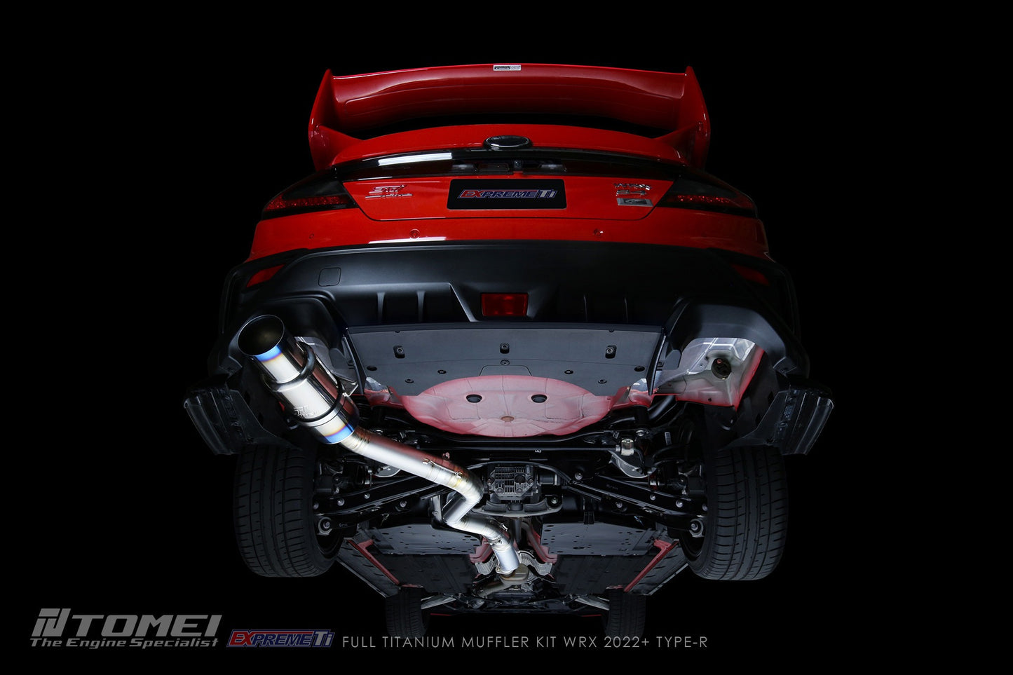 Tomei Full Titanium Muffler Expreme Ti Catback Exhaust System - Type-R - 2022-2024 Subaru WRX