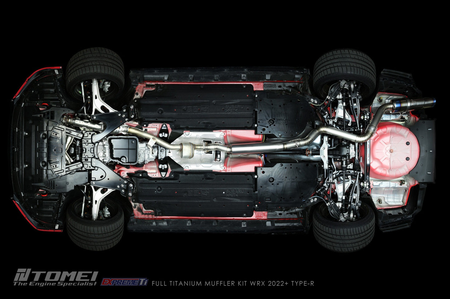 Tomei Full Titanium Muffler Expreme Ti Catback Exhaust System - Type-R - 2022-2024 Subaru WRX