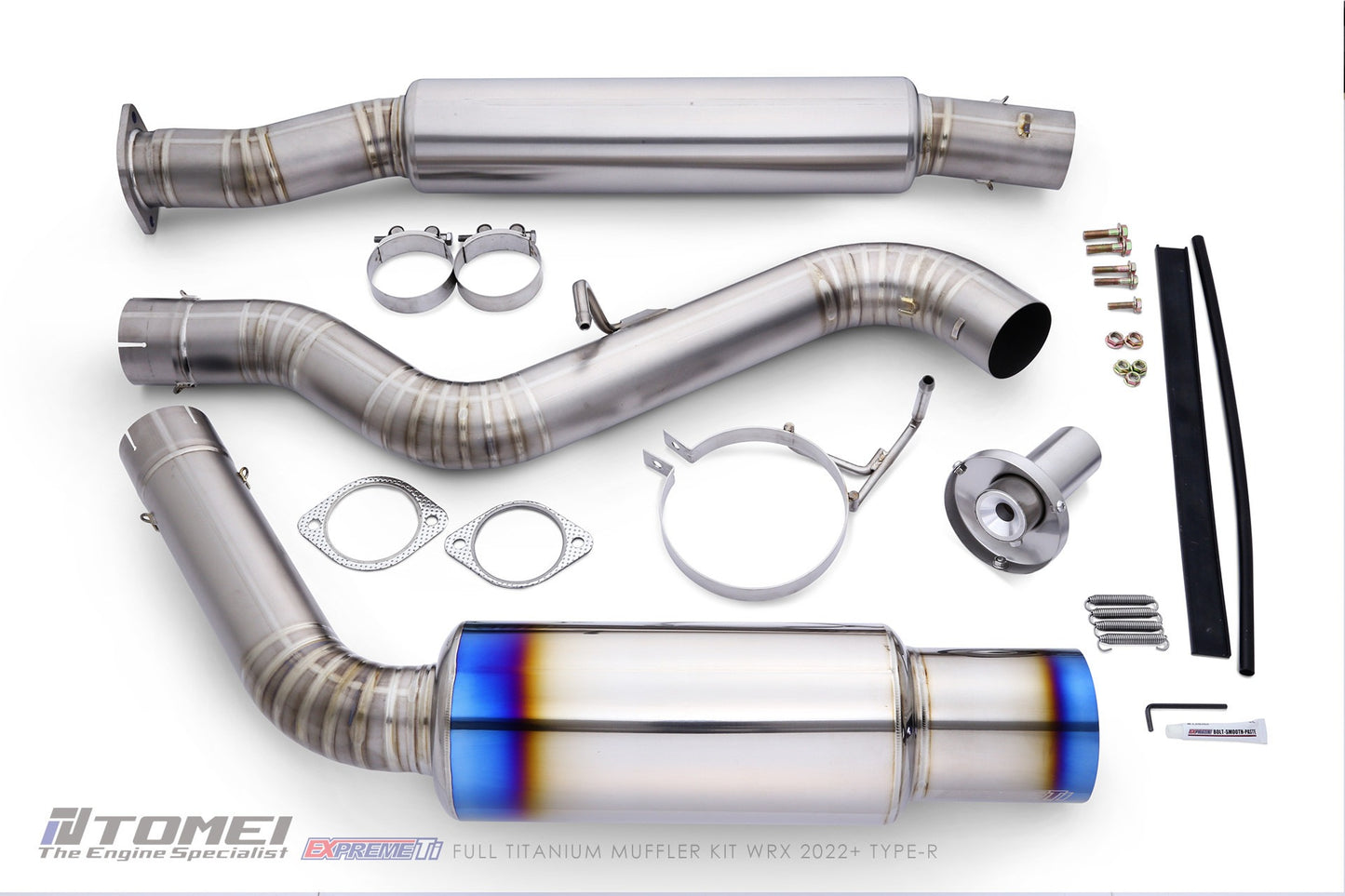 Tomei Full Titanium Muffler Expreme Ti Catback Exhaust System - Type-R - 2022-2024 Subaru WRX