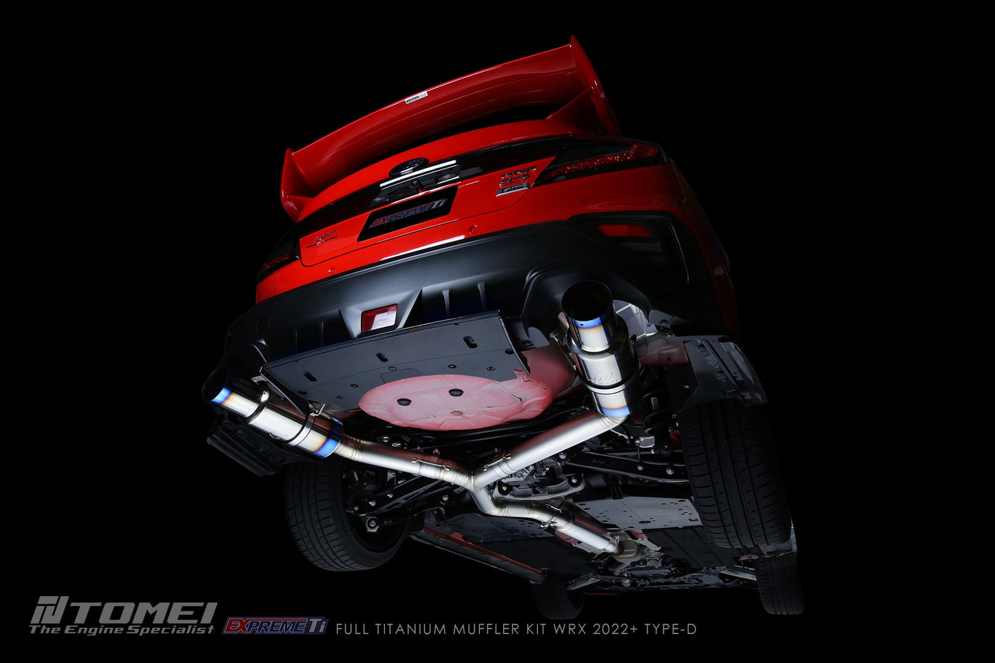 Tomei Full Titanium Muffler Expreme Ti Catback Exhaust System - Type-D - 2022-2024 Subaru WRX