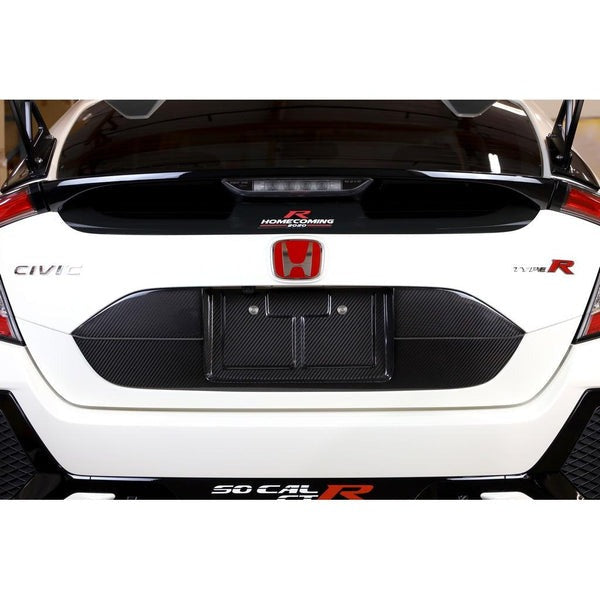 APR Performance Carbon Fiber License Plate Backing - 2017-2021 Honda Civic Type R