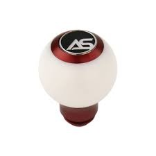 AutoStyled Subaru 5 Speed Shift Knob - Red w/ White Delrin Center - Subaru 5MT Models (Inc. 2002-2014 Subaru WRX)