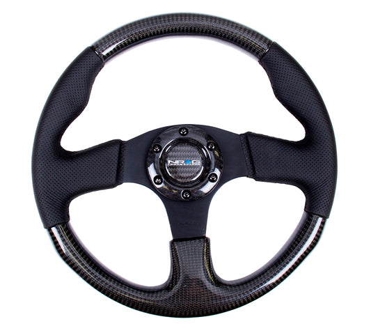 NRGST-310CFBS NRG 315mm Carbon Fiber Steering Wheel With Black Stitching - Universal,