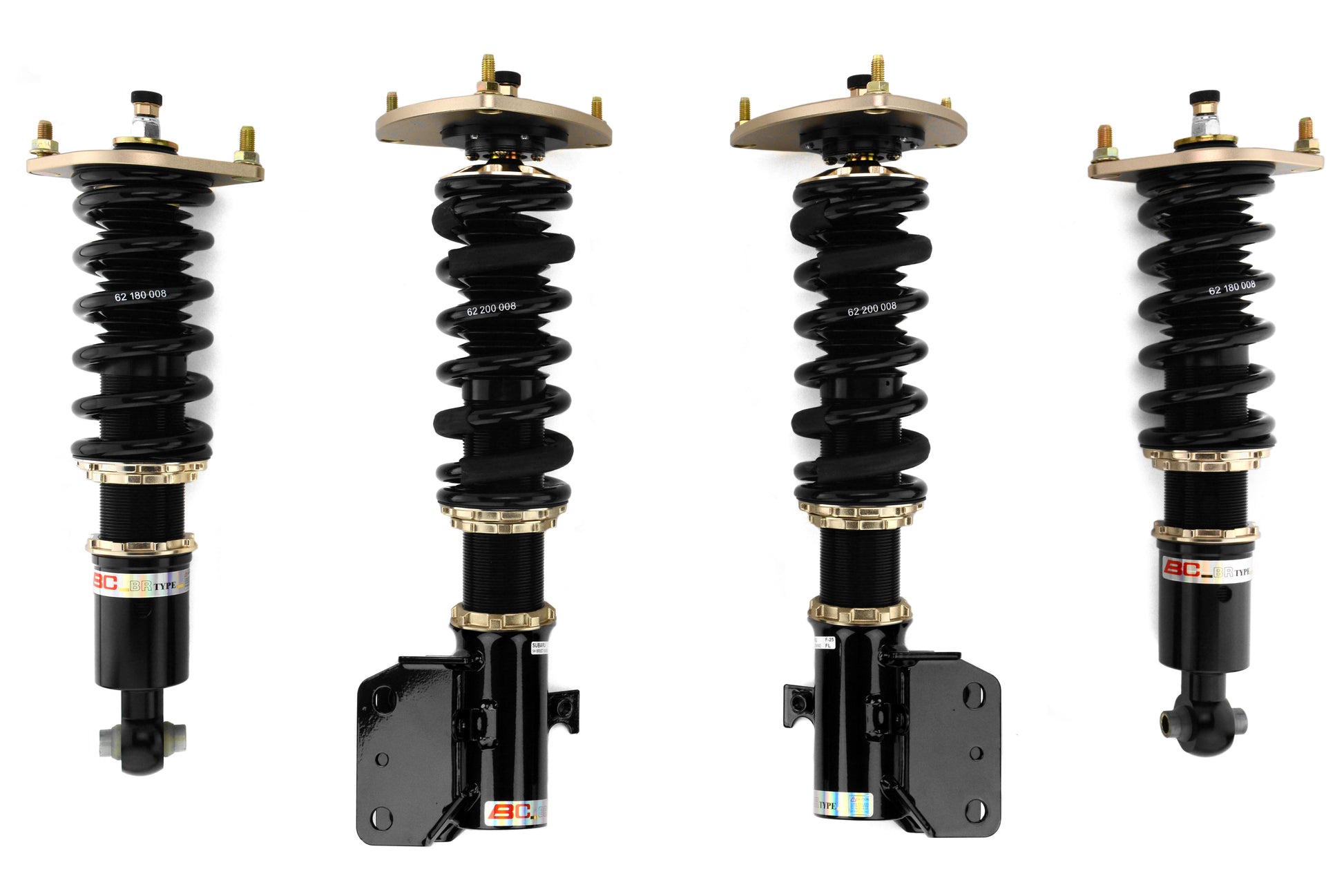 BCRF-25-BR BC Racing BR Coilovers - 2015+ WRX / 2015+ WRX STI-Default Springs-8k (Default)-8k (Default),