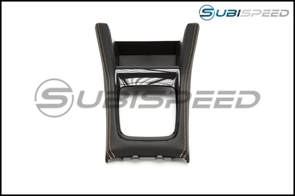Subaru OEM JDM WRX S4 SporVita Shifter Console with Tan Stitching - 2015-2021 Subaru WRX