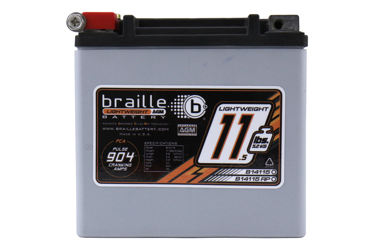BRB147-B14115 11LB Braille Battery,