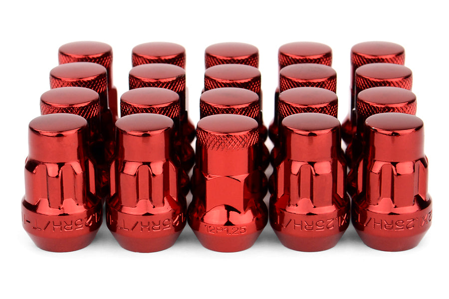KIC32925RP Muteki SR35 Closed Ended Lugs w/ Lock Set - 2015+ WRX / 2015+ STI / 2013+ BRZ-Red,