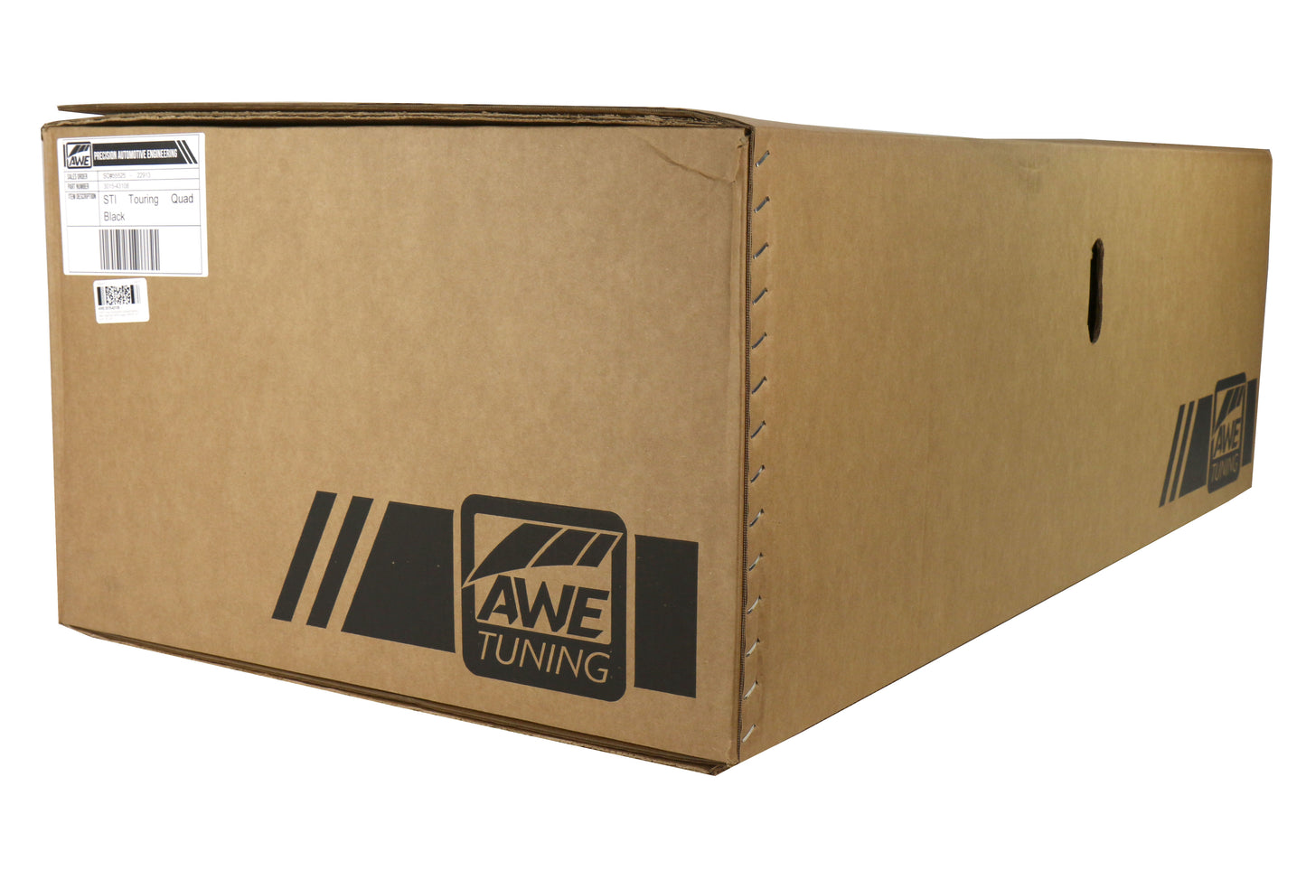 AWE3015-43108 AWE Touring Edition Exhaust Diamond Black Quad Tips (102mm) - 2015+ STI,