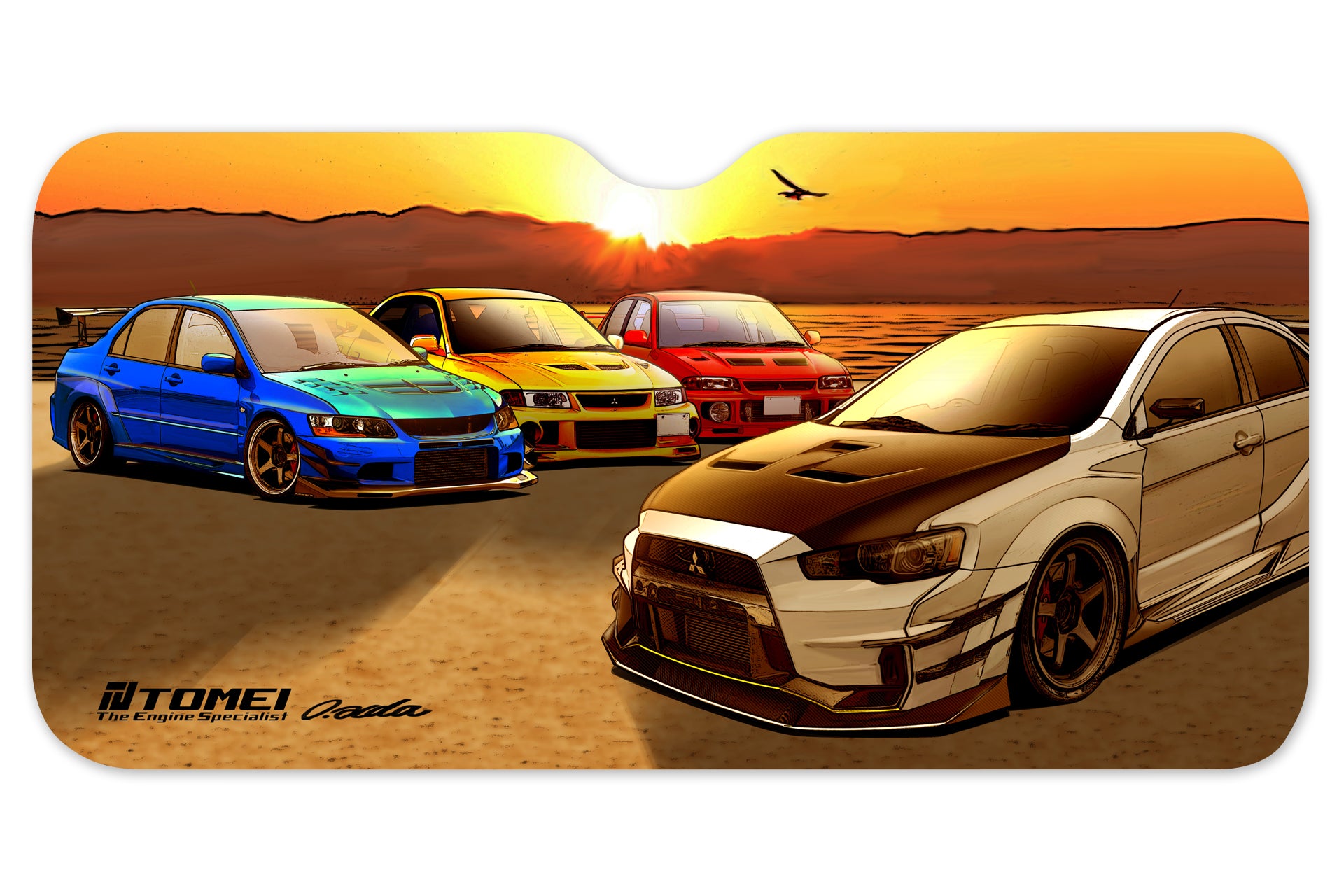 TOMTG701A-MT00A Tomei Sun Shade 59*28 Evo Sunset Kawaguchi,