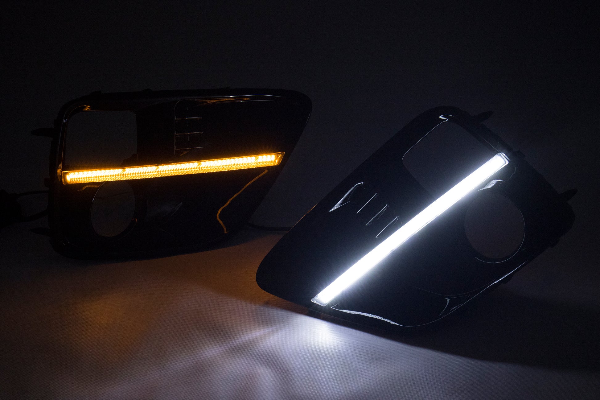 SBS15WRXS4SWDRL-3 SubiSpeed Sequential / Sweeping JDM WRX S4 Style DRL Fog Light Bezels - 15-17 WRX / 15-17 STI,